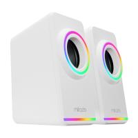 MD-182 2.0 3W*2 Siyah RGB Aydınlatmalı USB + 3.5mm USB 5V Speaker Hoparlör